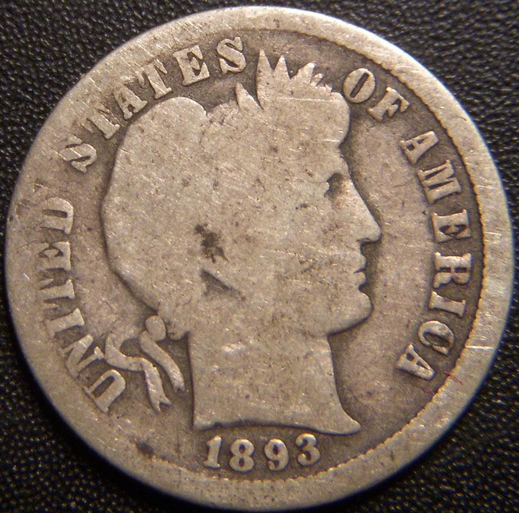 1893-O Barber Dime - Good
