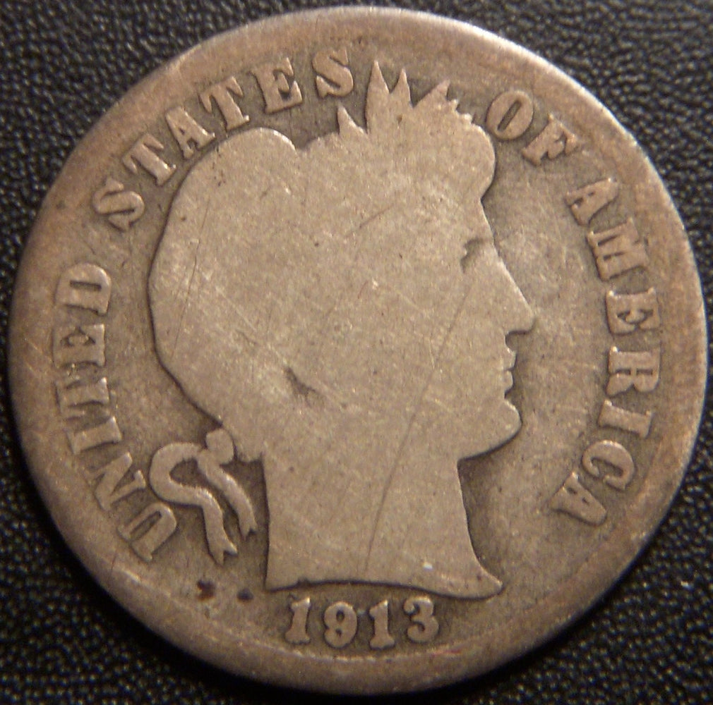 1913-S Barber Dime - Good