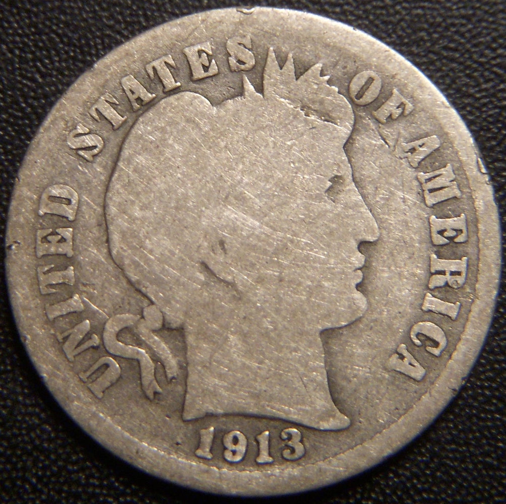 1913-S Barber Dime - Good Details