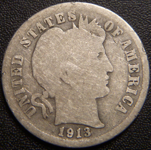 1913-S Barber Dime - Good Details