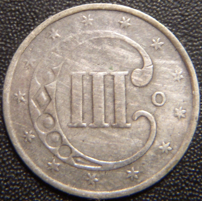1851-O Silver Three Cent - Very Fine