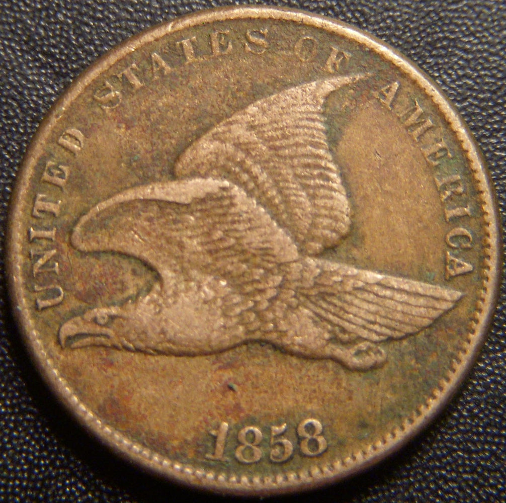 1858 Flying Eagle Cent - Small Letter Extra Fine