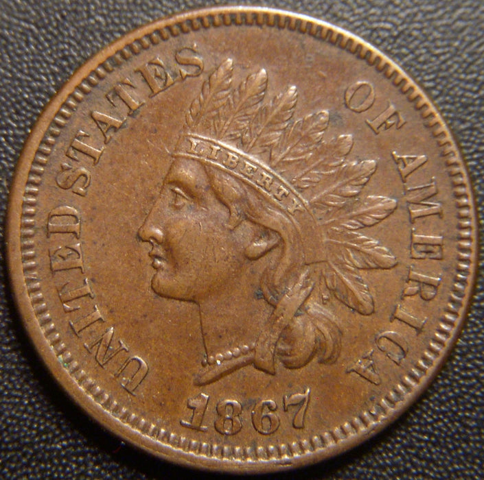 1867 Indian Head Cent - Extra Fine