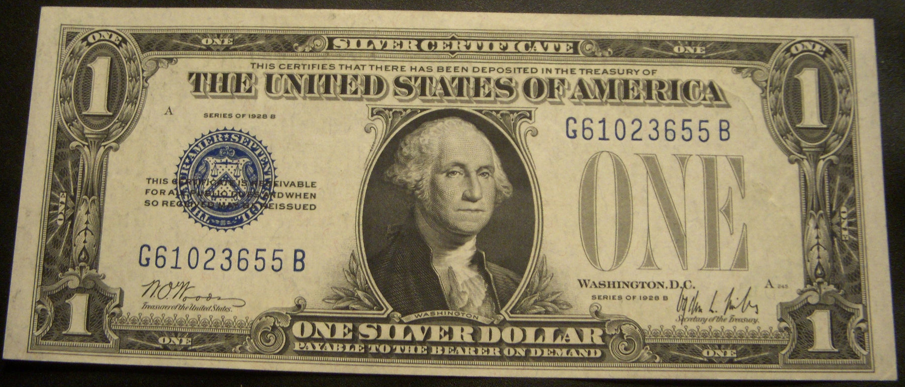 1928B $1 Silver Certificate - FR# 1602