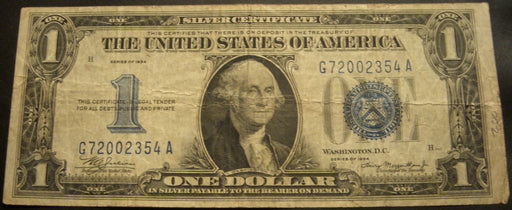 1934 $1 Silver Certificate - FR# 1606