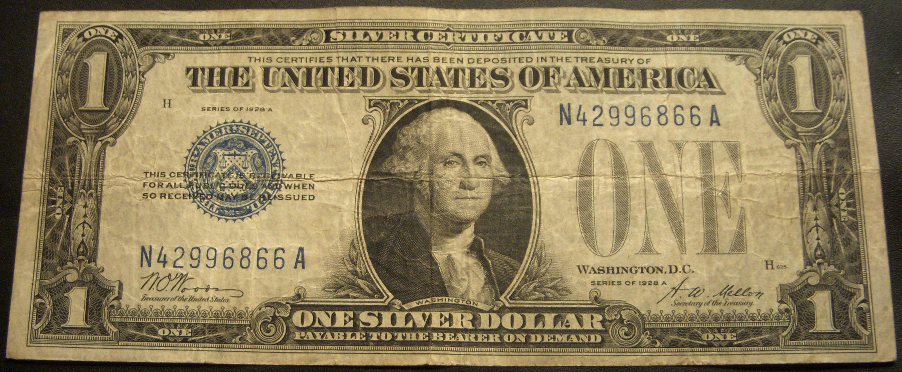 1928A $1 Silver Certificate - FR# 1601