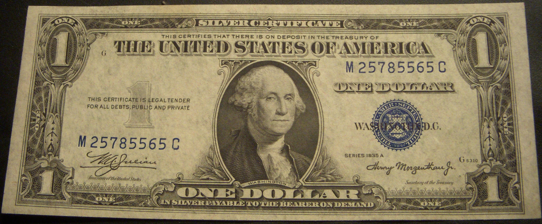 1935A $1 Silver Certificate - FR# 1608