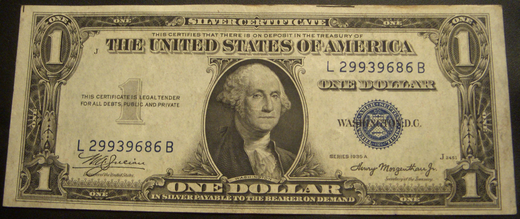 1935A $1 Silver Certificate - FR# 1608