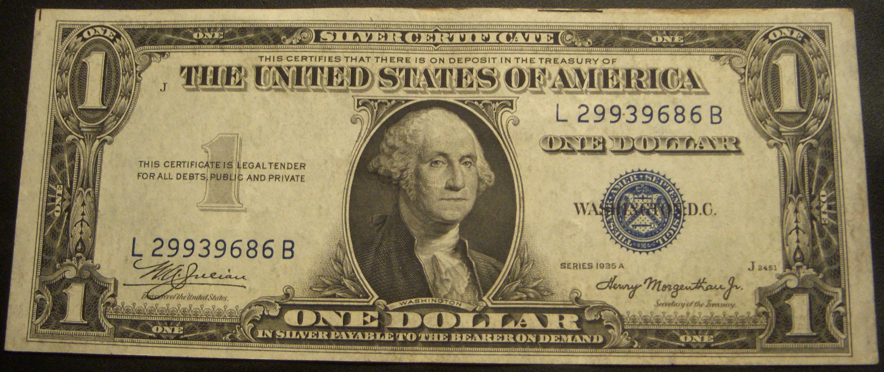 1935A $1 Silver Certificate - FR# 1608