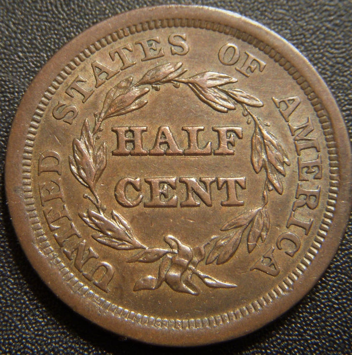 1856 Half Cent - AU