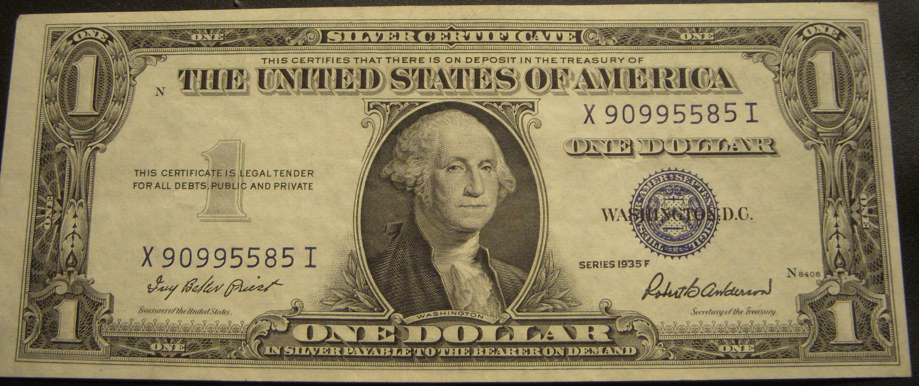 1935F $1 Silver Certificate - FR# 1615
