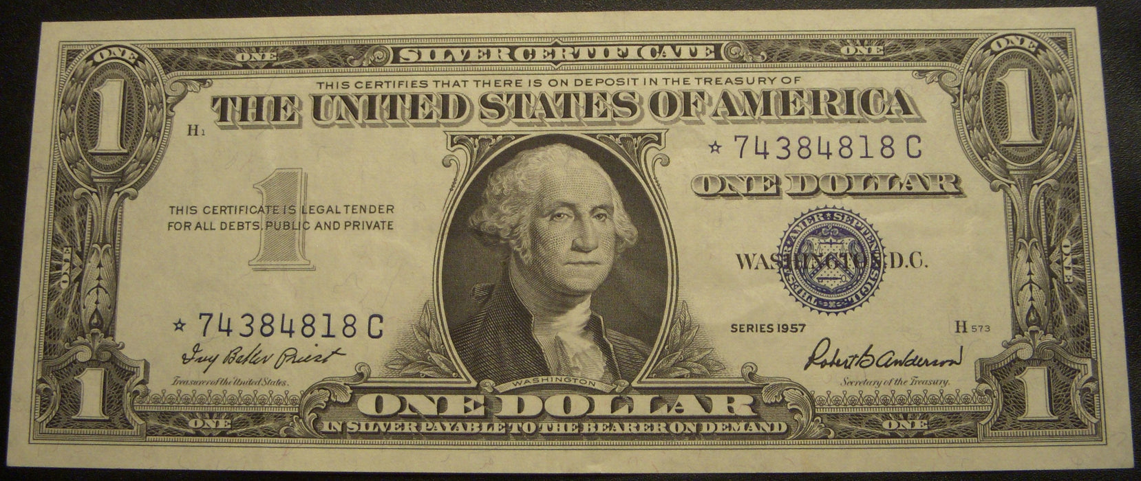 1957 $1 Silver Certificate - FR# 1619* STAR Note