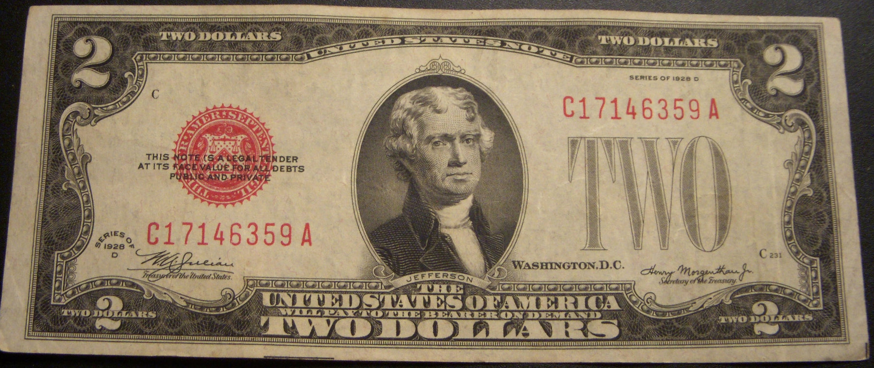 1928D $2 United States Note - FR# 1505