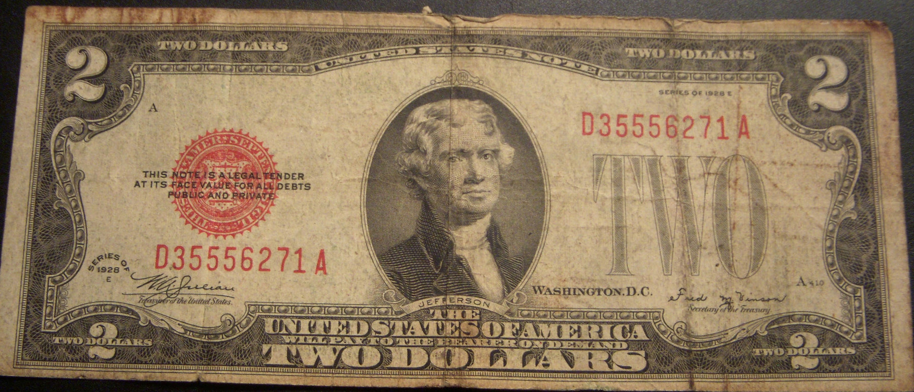 1928E $2 United States Note - FR# 1506