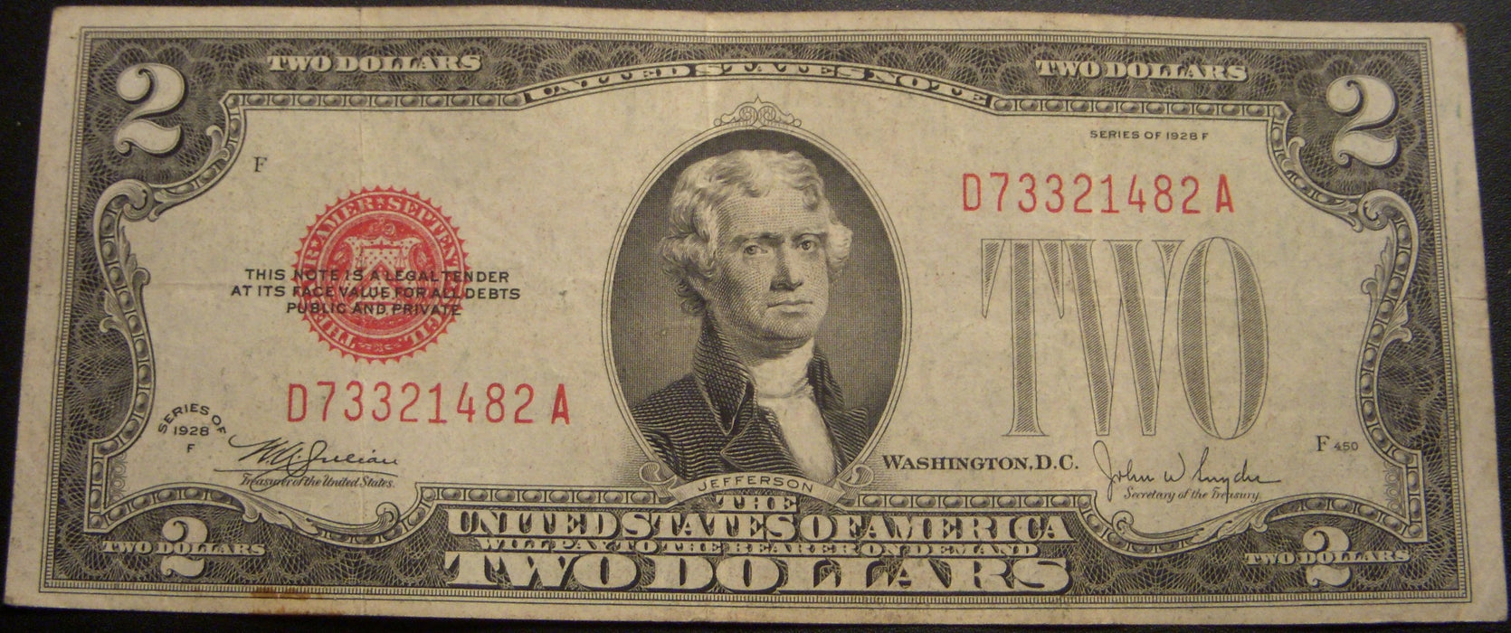 1928F $2 United States Note - FR# 1507
