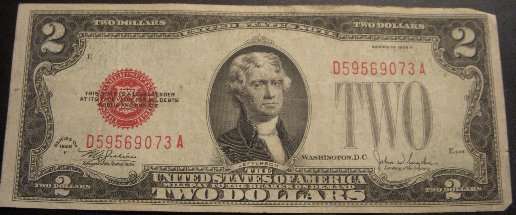 1928F $2 United States Note - FR# 1507
