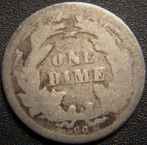 1876-CC Seated Dime - Good