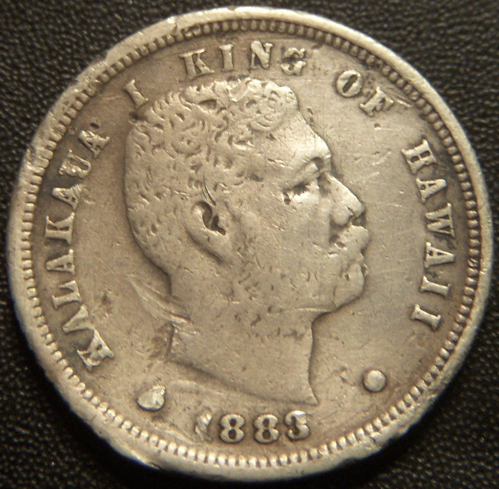1883 Hawaii Ten Cent - Very Fine Details