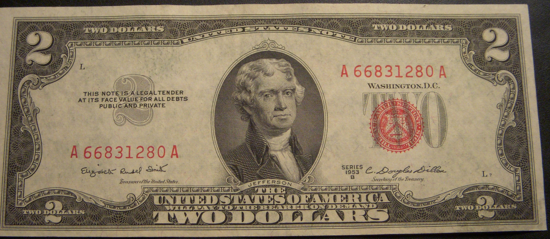 1953B $2 United States Note - FR# 1511