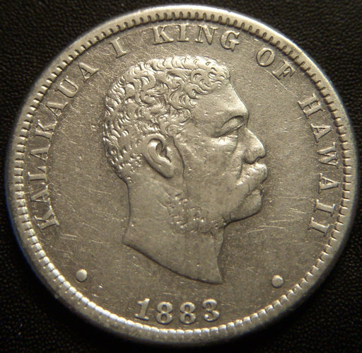 1883 Hawaii 1/4 Dollar - Very Fine
