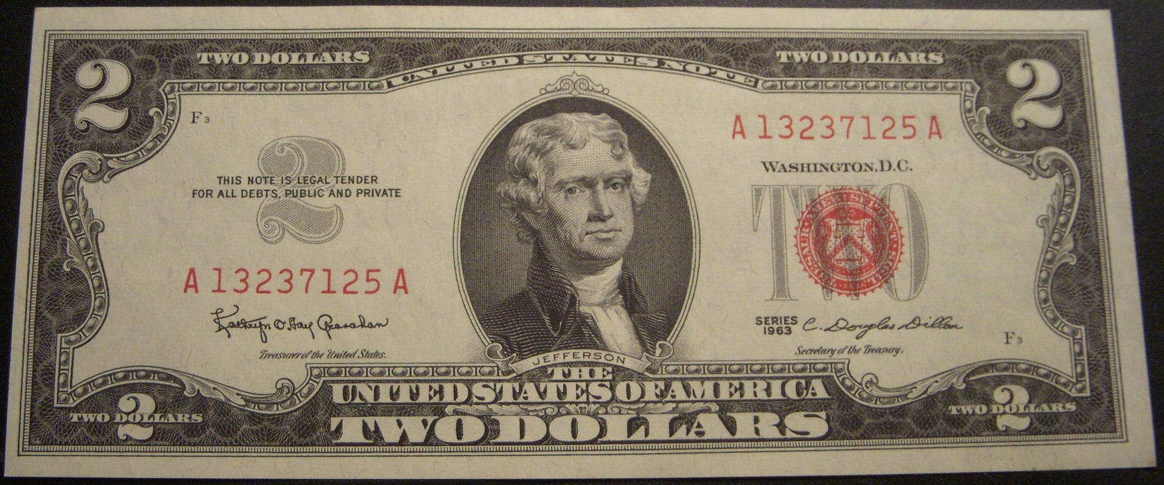 1963 $2 United States Note - FR# 1513