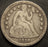 1856 Seated Dime - Small Date Very Fine