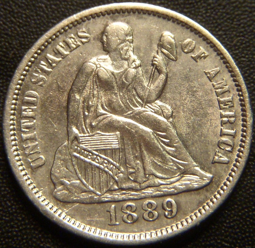 1889 Seated Dime - AU