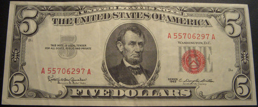 1963 $5 United States Note - FR# 1536