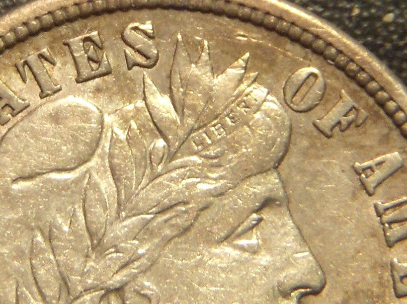 1912 Barber Dime - AU