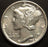 1929 Mercury Dime - AU