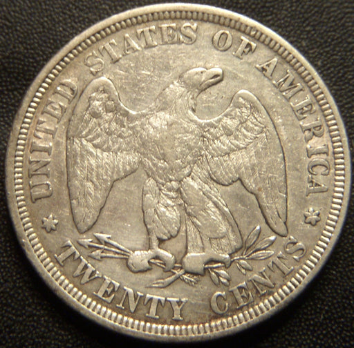 1876 Twenty Cent - Fine+