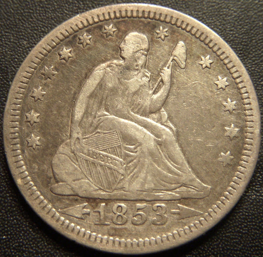 1853 Seated Quarter - Arrows & Rays Very Fine