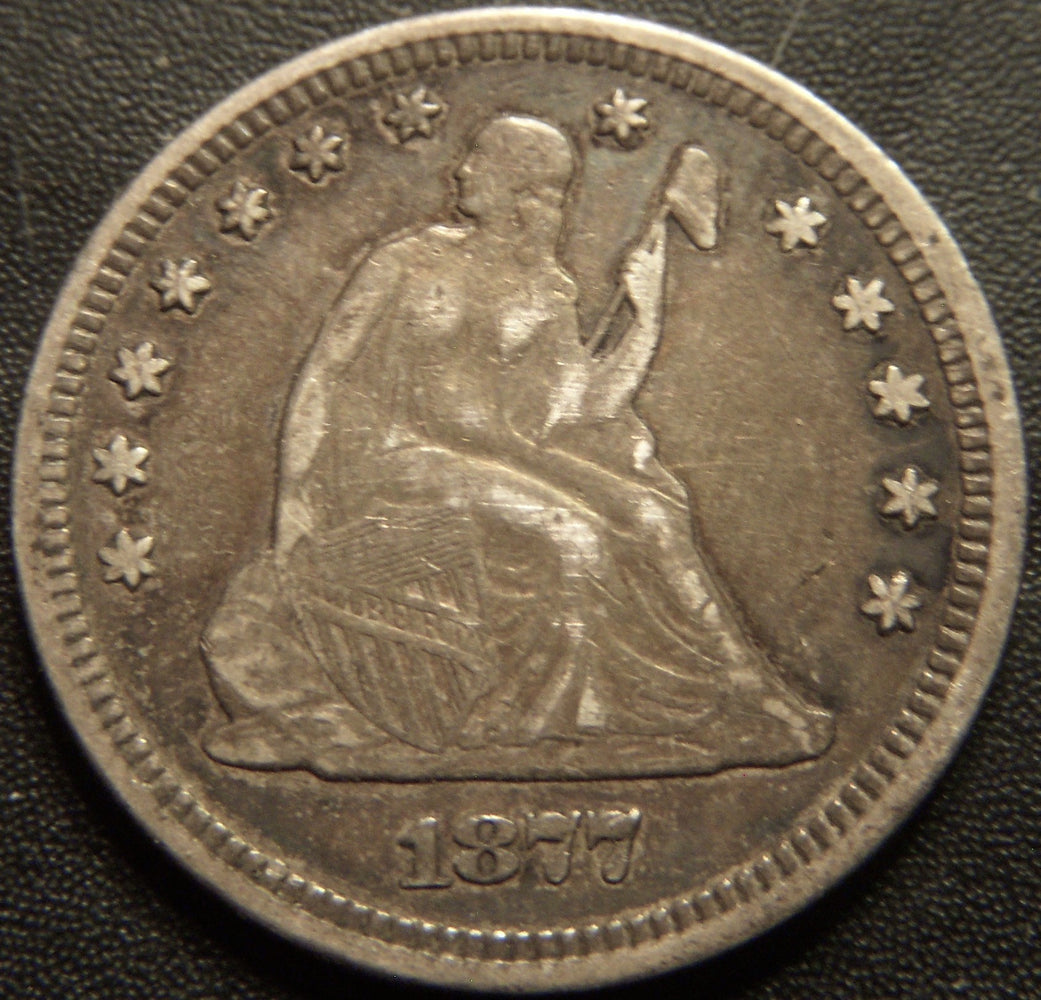 1877 Seated Quarter - Very Fine