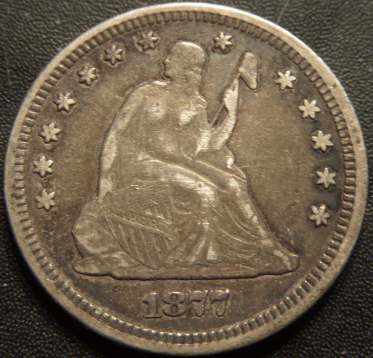 1877 Seated Quarter - Very Fine