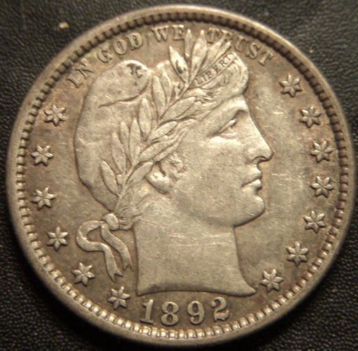 1892 Barber Quarter - Extra Fine
