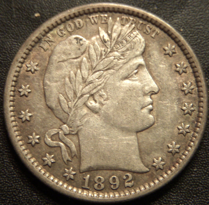 1892 Barber Quarter - Extra Fine