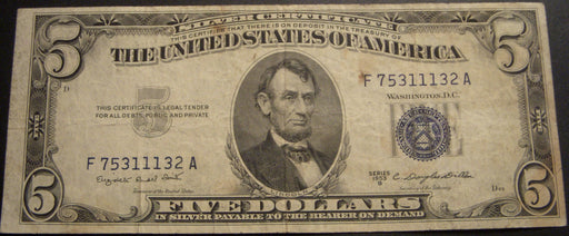 1953B $5 Silver Certificate - FR# 1657