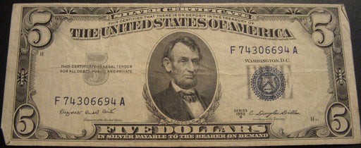 1953B $5 Silver Certificate - FR# 1657