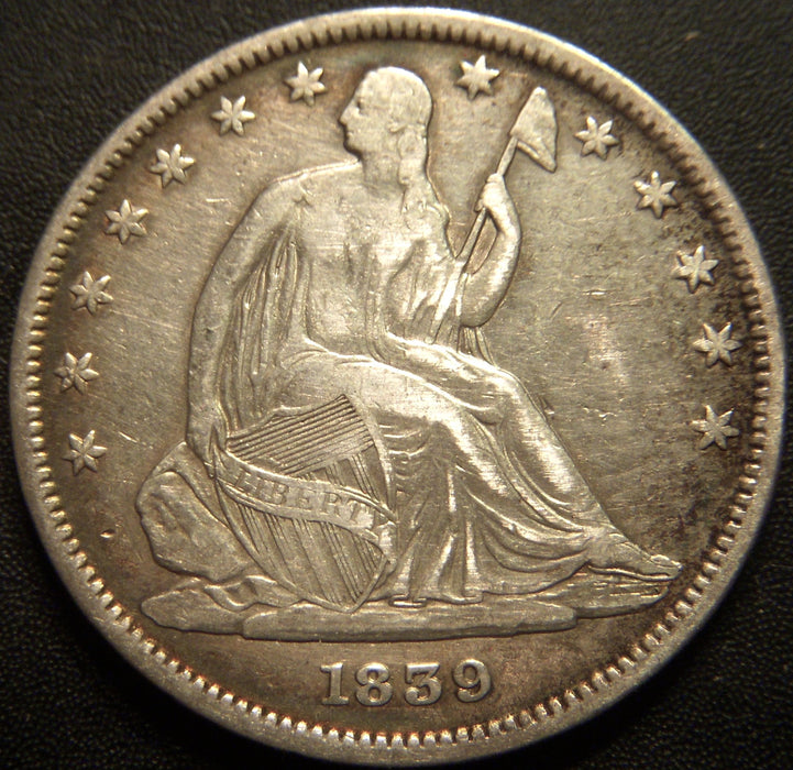 1839 Seated Half Dollar - Drap Very Fine
