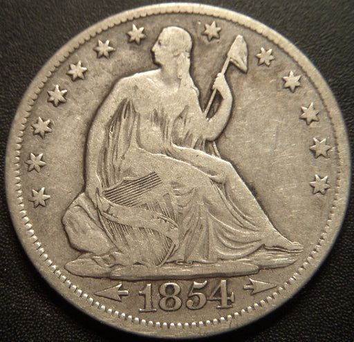 1854-O Seated Half Dollar - Very Good