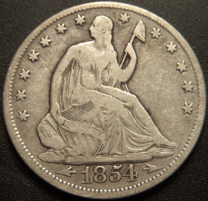 1854-O Seated Half Dollar - Very Good
