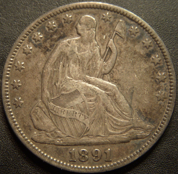 1891 Seated Half Dollar - Very Fine