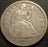 1842 Seated Dollar - Extra Fine