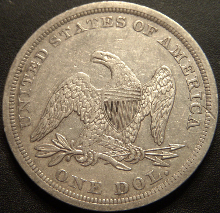 1842 Seated Dollar - Extra Fine