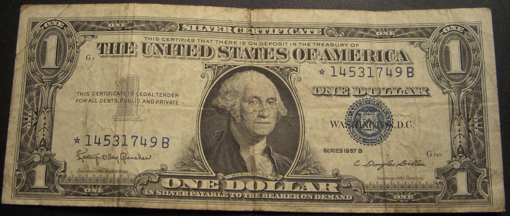 1957B $1 Silver Certificate - STAR Note FR# 1621*