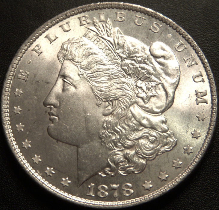 1878 Morgan Dollar - 8 Tail Feather Uncirculated