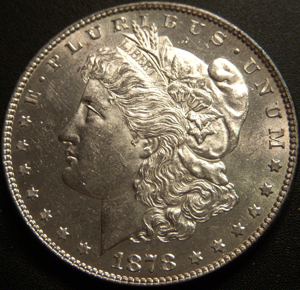 1878 Morgan Dollar - 7 Tail Feather Rev 78 Uncirculated