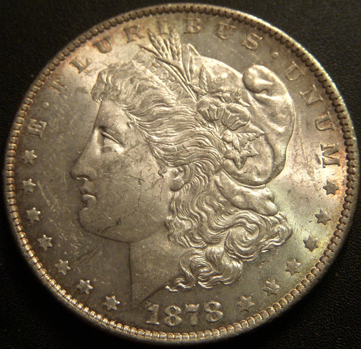 1878 Morgan Dollar - 7 Tail Feather Rev 79 Uncirculated