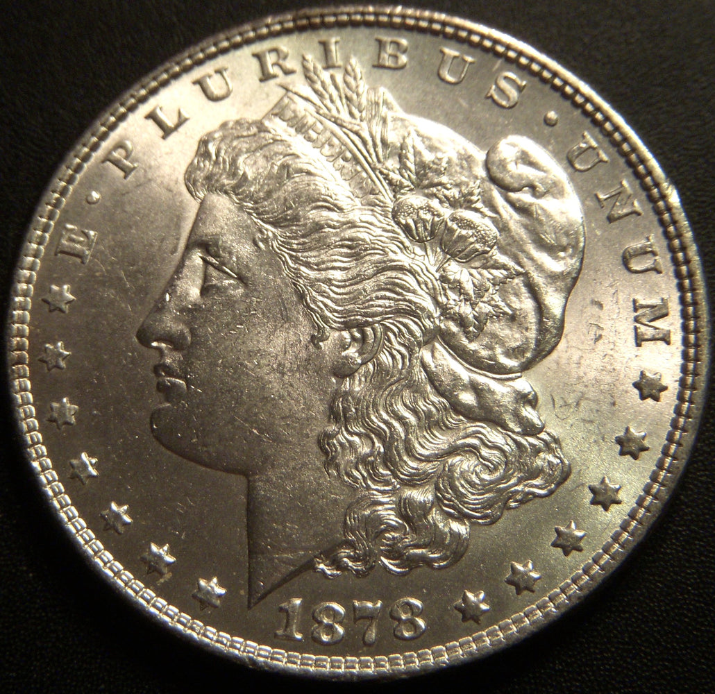 1878 Morgan Dollar - 7 Tail Feather Rev 78 Uncirculated