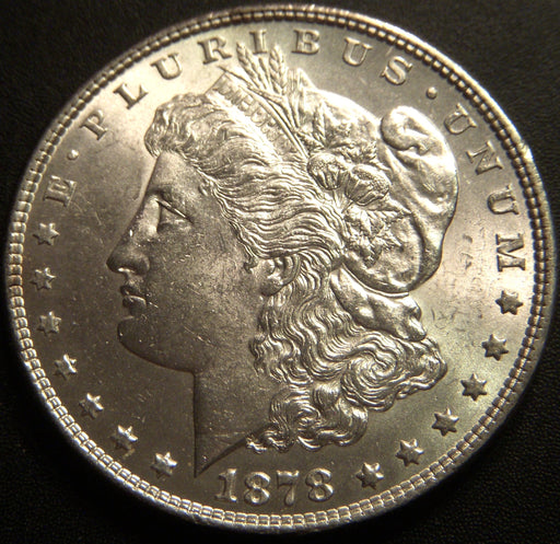 1878 Morgan Dollar - 7 Tail Feather Rev 78 Uncirculated